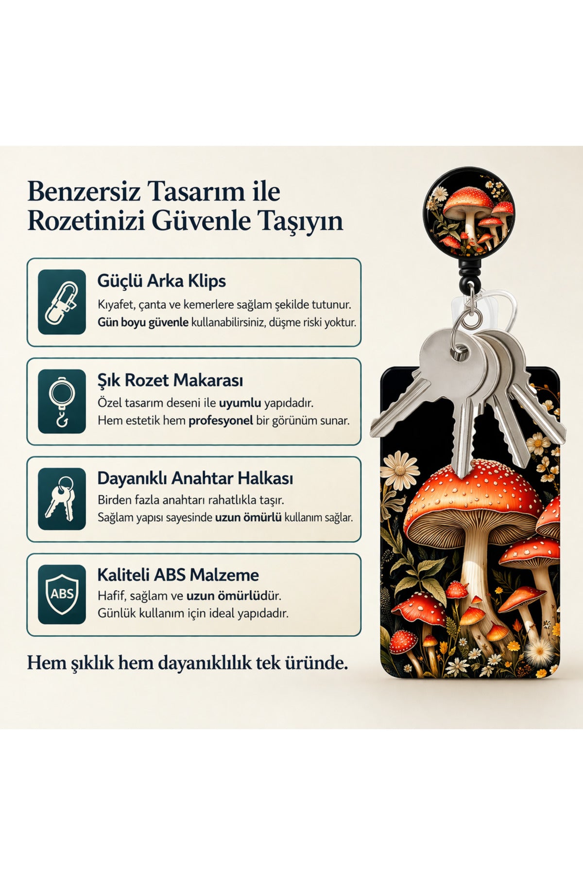 RoyalVance Fularlı Köpüş baskılı yoyo ve sürgülü kartlık seti - ürün görseli 6