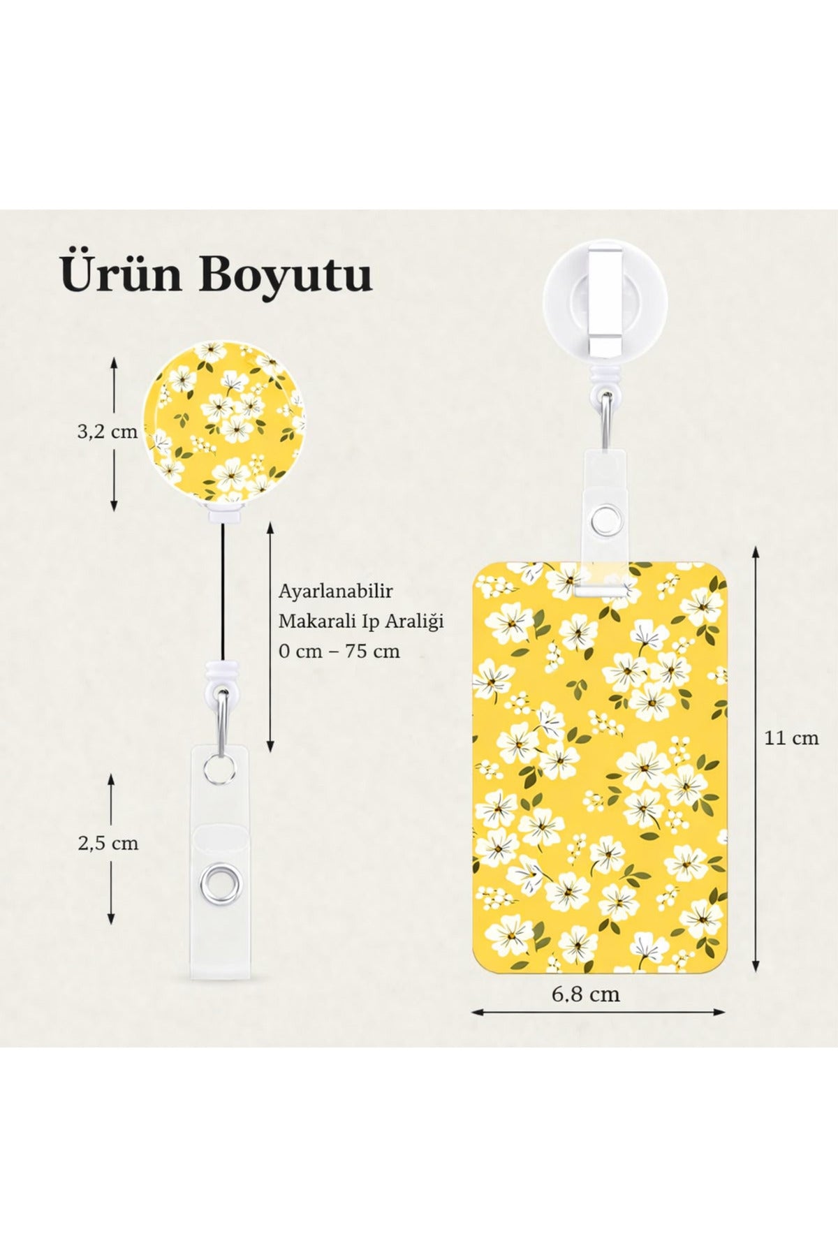 RoyalVance Fularlı Köpüş baskılı yoyo ve sürgülü kartlık seti - ürün görseli 3