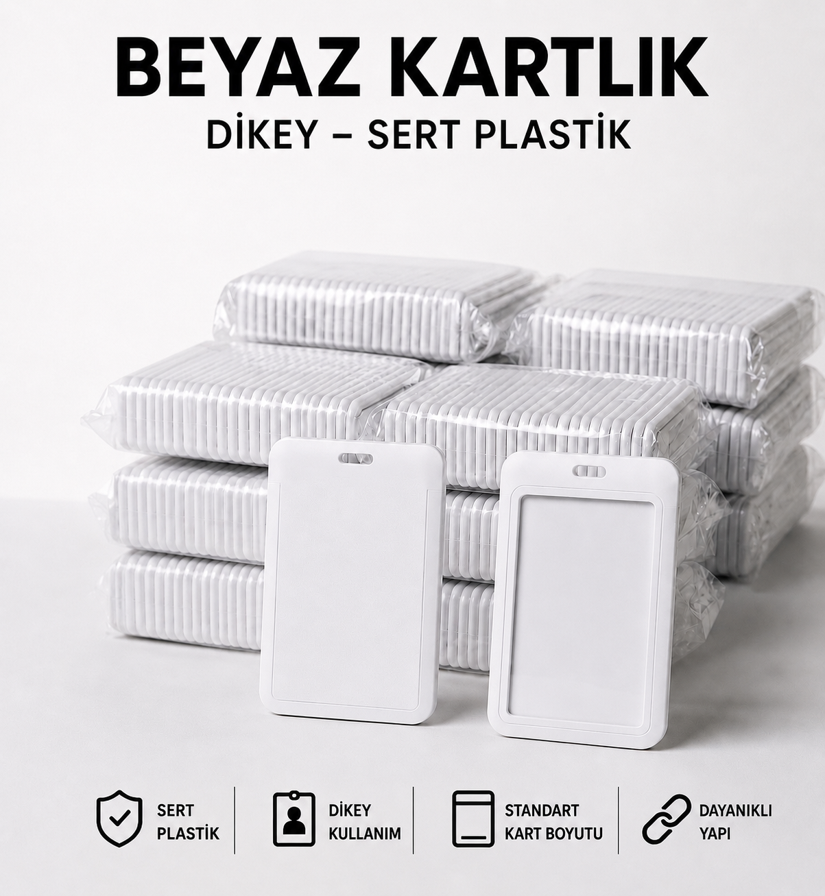 Beyaz Dikey Kartlık 120 Adet
