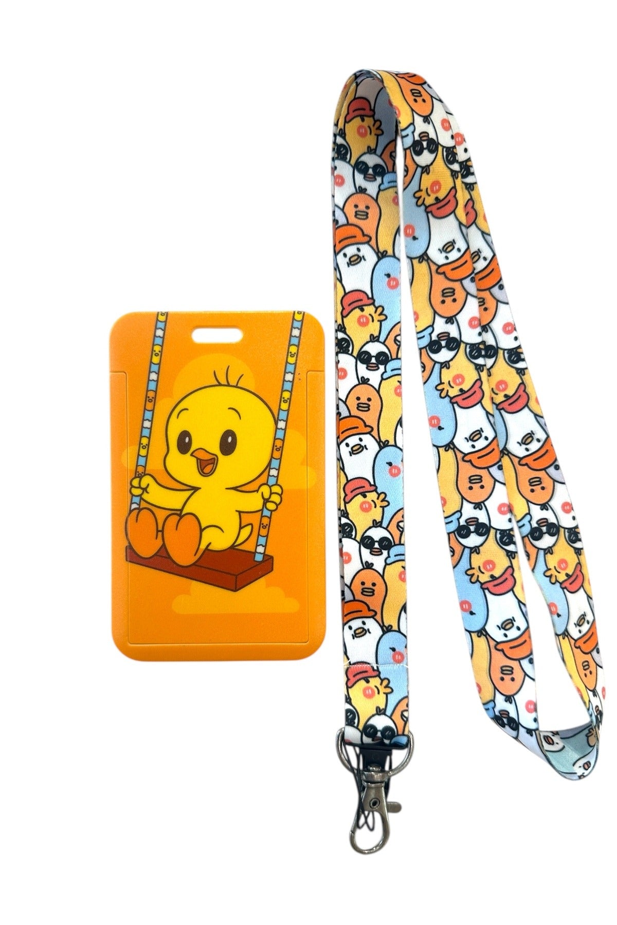 Yaka Kartı İpli Kartlık Koruyucu Askılı Kart Tutucu Kartlık Civciv Figürlü