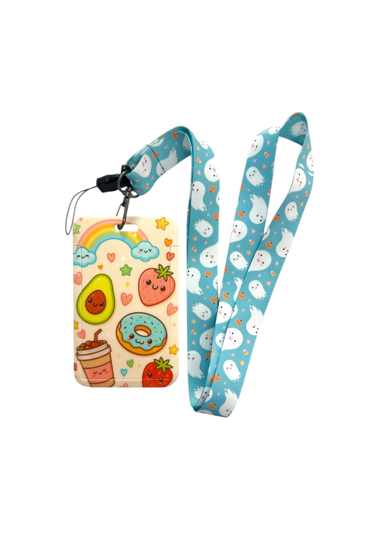 Yaka Kartı İpli Kartlık Koruyucu Askılı Kart Tutucu Kartlık Yiyecek Temalı