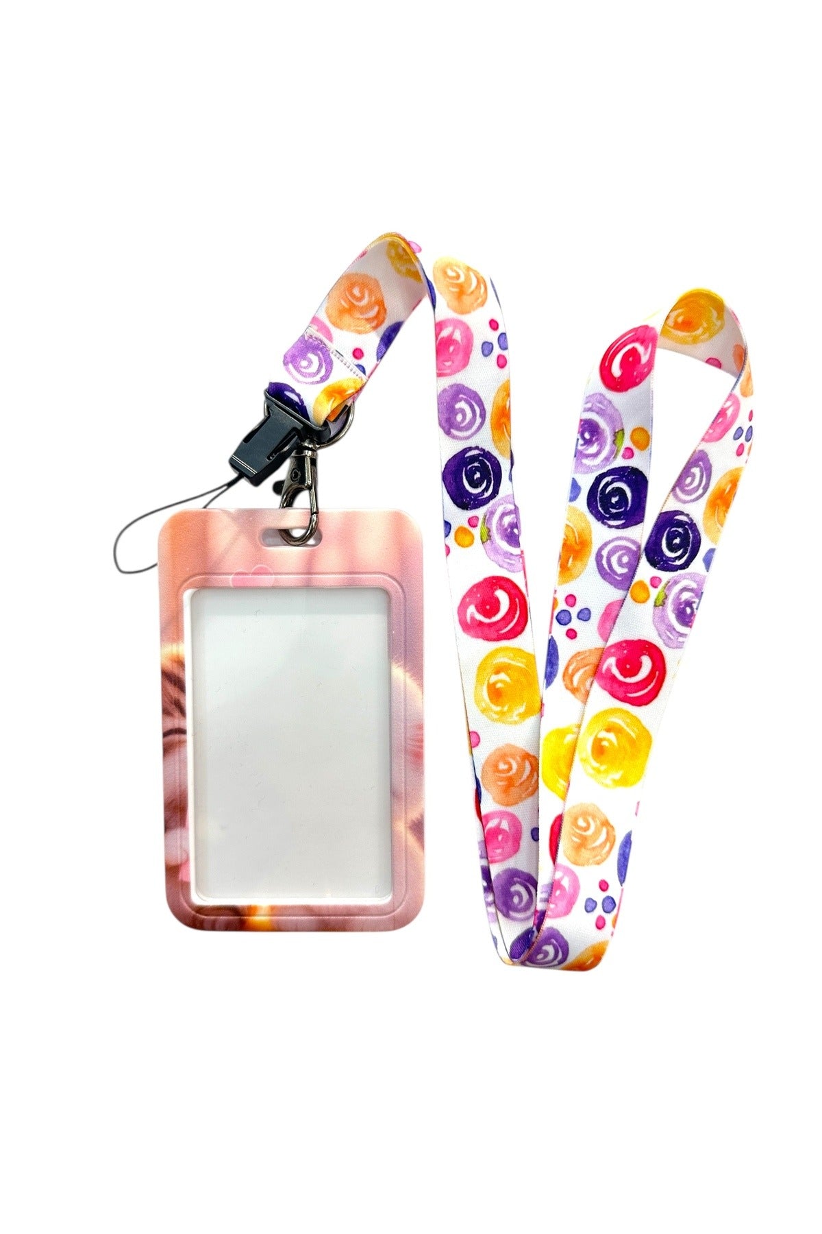 Yaka Kartı İpli Kartlık Koruyucu Askılı Kart Tutucu Kartlık Tatlı Kedi Temalı