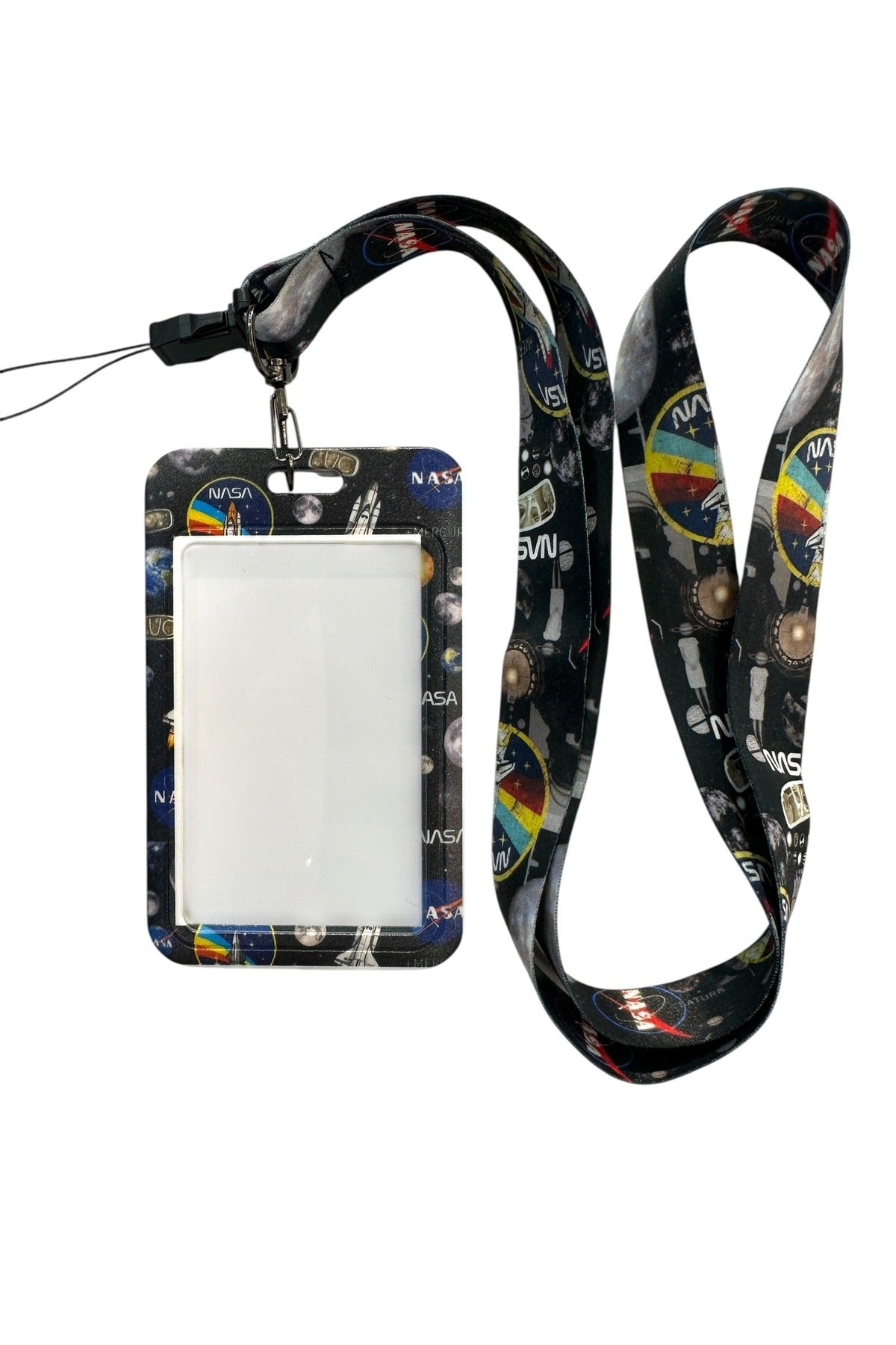 Yaka Kartı İpli Kartlık Koruyucu Askılı Kart Tutucu Kartlık NASA Figürlü