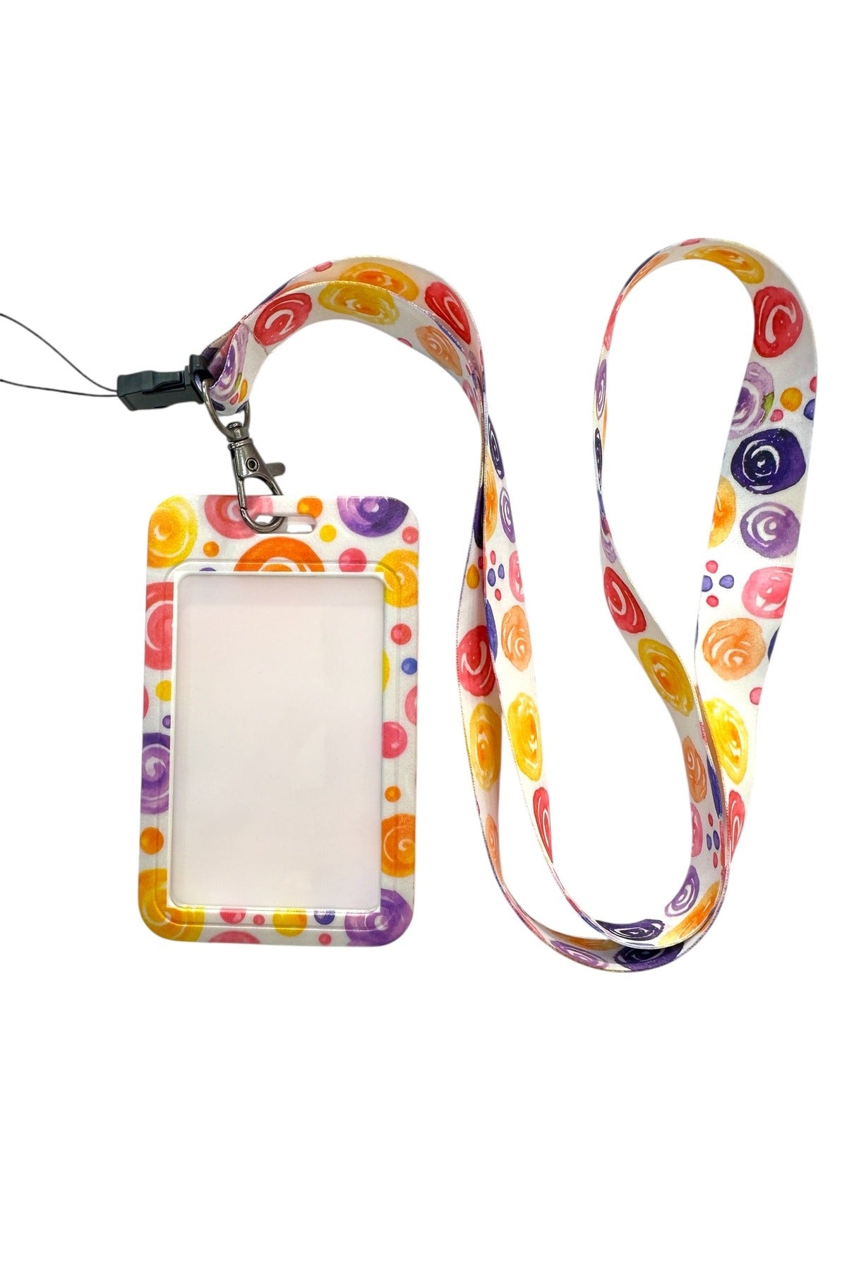 Yaka Kartı İpli Kartlık Koruyucu Askılı Kart Tutucu Kartlık Renkli