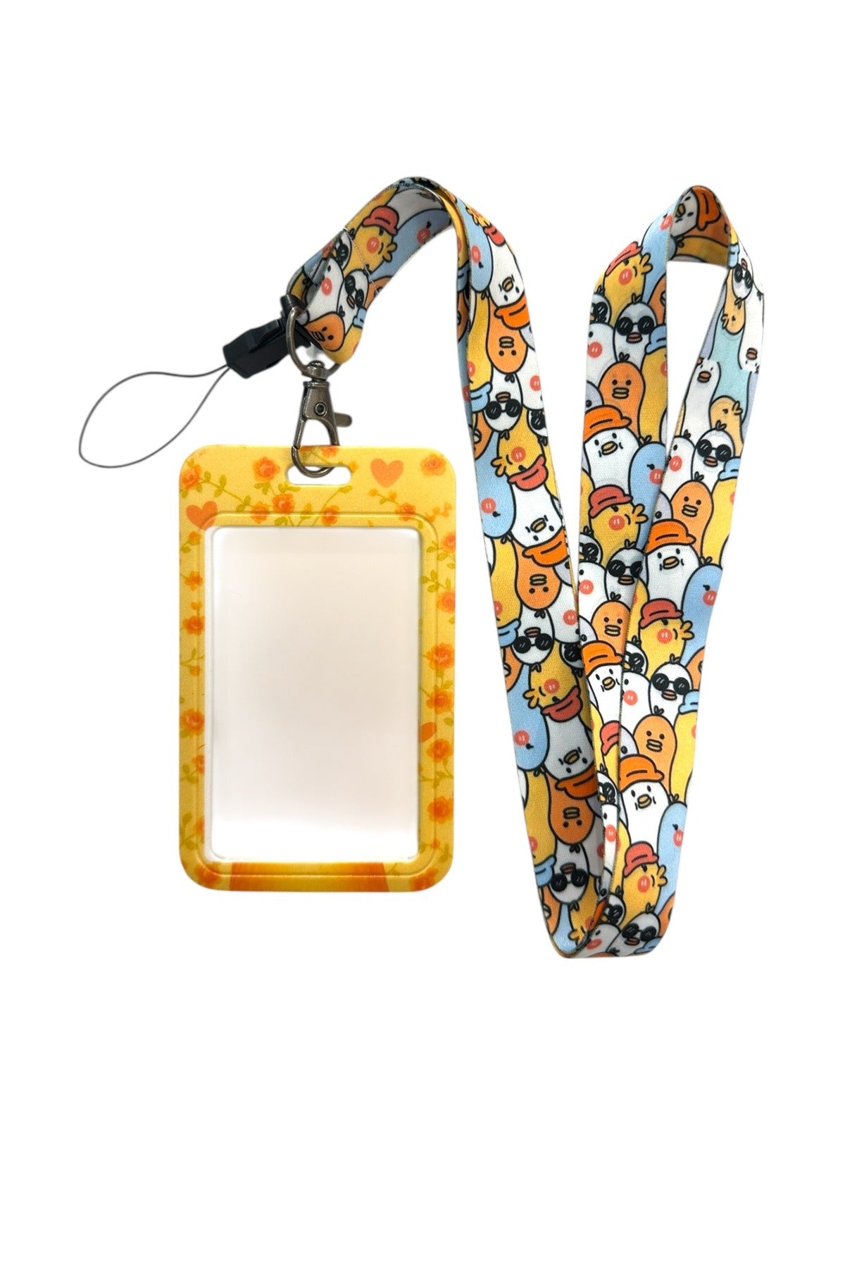 Yaka Kartı İpli Kartlık Koruyucu Askılı Kart Tutucu Kartlık Tavşan Figürlü