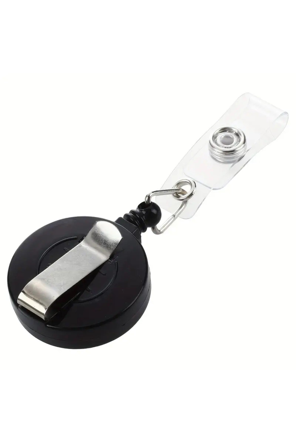 Siyah Yoyo Yaka Kartlığı Çekmeli Kart Tutucu Yoyo